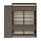 Bestar Orion Queen Murphy Bed with Narrow Shelving Unit (85W), Bark Gray & Graphite 116880-000047 - alternate 8